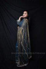 Midnight Blue Ready Made Designer Saree with Sequin Embroidered Blouse | Premium Wedding, Reception & Party Wear Saree for Women