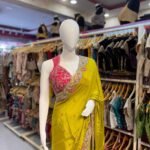 Mustard Yellow Designer Saree with Pink Embroidery & Elegant Decorative Border | Festive Wear